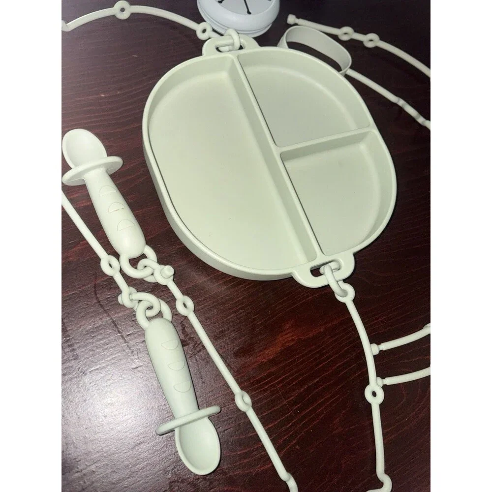 Silicone Baby Feeding Set, Baby Weaning Supplies, Eating Essentials Utensils ...